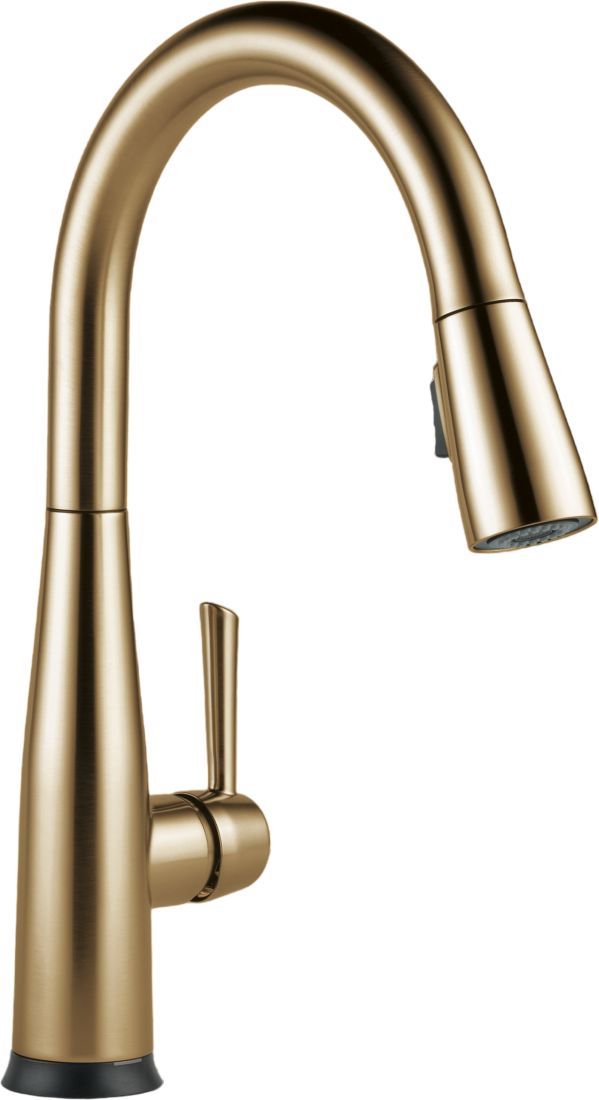 Delta Essa® Champagne Bronze VoiceIQ® Single Handle Pull-Down Kitchen Faucet with Touch2O® Technology-1