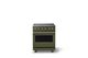 Viking® 5 Series 30" Martini Pro Style Electric Range with Brushed Brass Trim-0