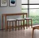 Winners Only® Uptown 4-Piece Medium Walnut Counter Dining Set-1