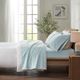 Olliix by True North by Sleep Philosophy Aqua Geo King Cozy 100% Cotton Flannel Printed Sheet Set-3