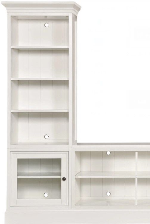 Hammary® Structures White Quad Bookcase Console with Display Piers-1