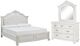 Benchcraft® Montelaine 3-Piece Antique White King Upholstered Bedroom Set-0