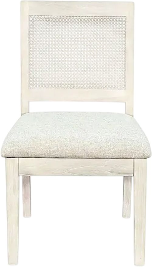 Sunny Designs™ Blair Light Gray Cane Back Dining Chair-2