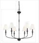 Forty West Barton Black 6-Light Chandelier-1