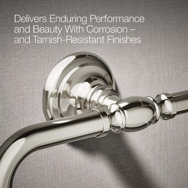 KOHLER® Artifacts® Vibrant Polished Nickel Towel Ring-4