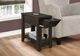 Monarch Specialties Inc. Espresso 23"H Accent Table with a Glass Holder-1