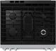 Samsung Bespoke 30" White Glass Smart Slide-In Gas Range with Illuminated Precision Knobs-3