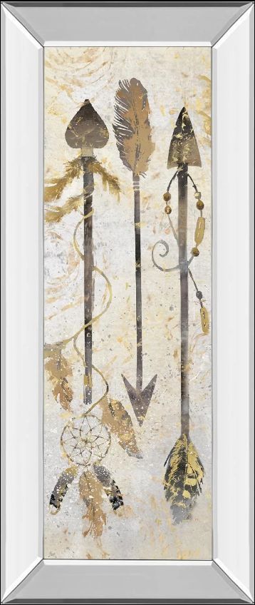 Classy Art Tribal Arrows by Nan Mirror Framed Wall Art-0