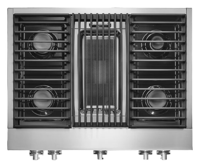 JennAir® NOIR™ 36" Stainless Steel Pro Style Dual Fuel Range-3