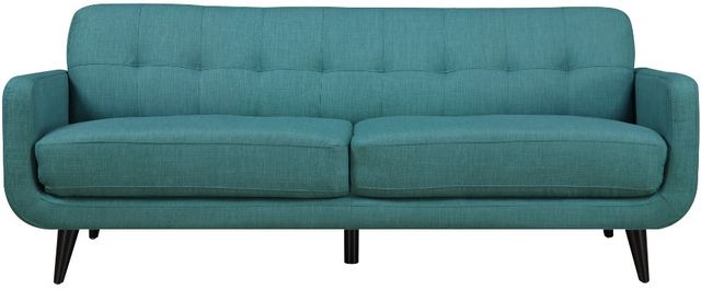 Elements International Hadley Heirloom Teal Blue Sofa-3