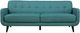 Elements International Hadley Heirloom Teal Blue Sofa-3