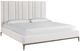 Universal Explore Home™ Erinn V x Universal Summerland Berber Snow King Upholstered Panel Bed-0