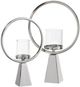 Crestview Collection Conner 2-Piece Silver Candleholder Set-2