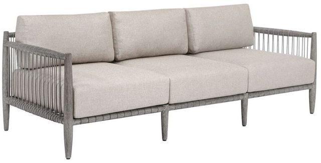 Uttermost® Borneo Dark Gray/Dove Wooden Outdoor Sofa-0