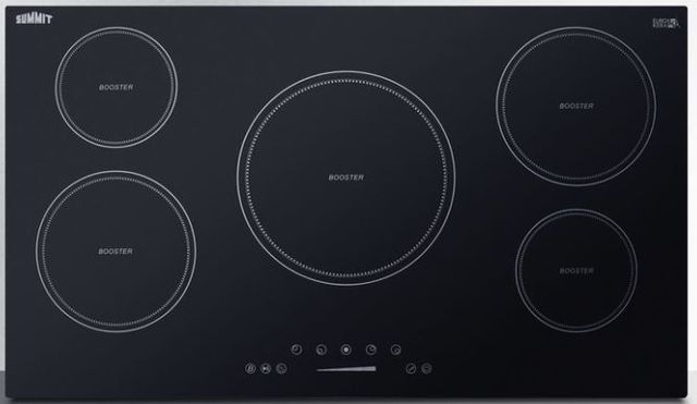 Summit® 36" Black Induction Cooktop-0