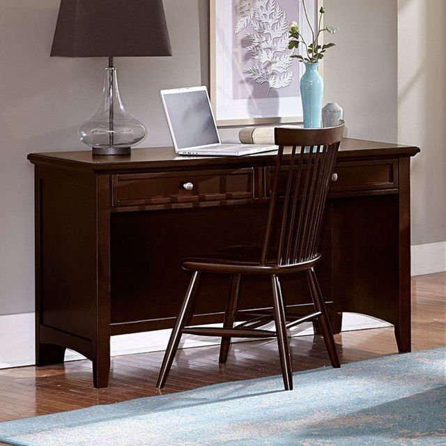 Vaughan-Bassett Bonanza Merlot Laptop/Tablet Desk with Charging Station-2