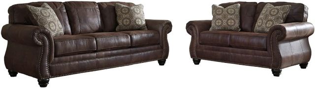 Benchcraft® Breville 2-Piece Espresso Living Room Seating Set-0