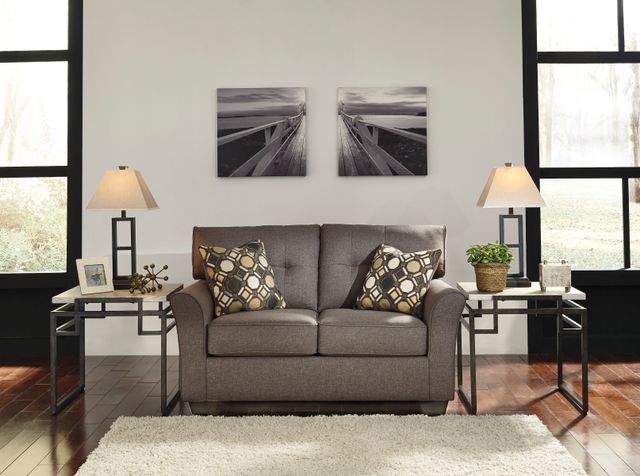 Signature Design by Ashley® Tibbee Slate Loveseat-1