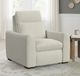 Flexsteel® Ava Silver Sand Fabric Power Recliner with Power Headrest and Lumbar-1