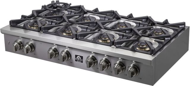 FORNO® ALTA QUALITA 48" Stainless Steel Pro-Style Gas Rangetop-3