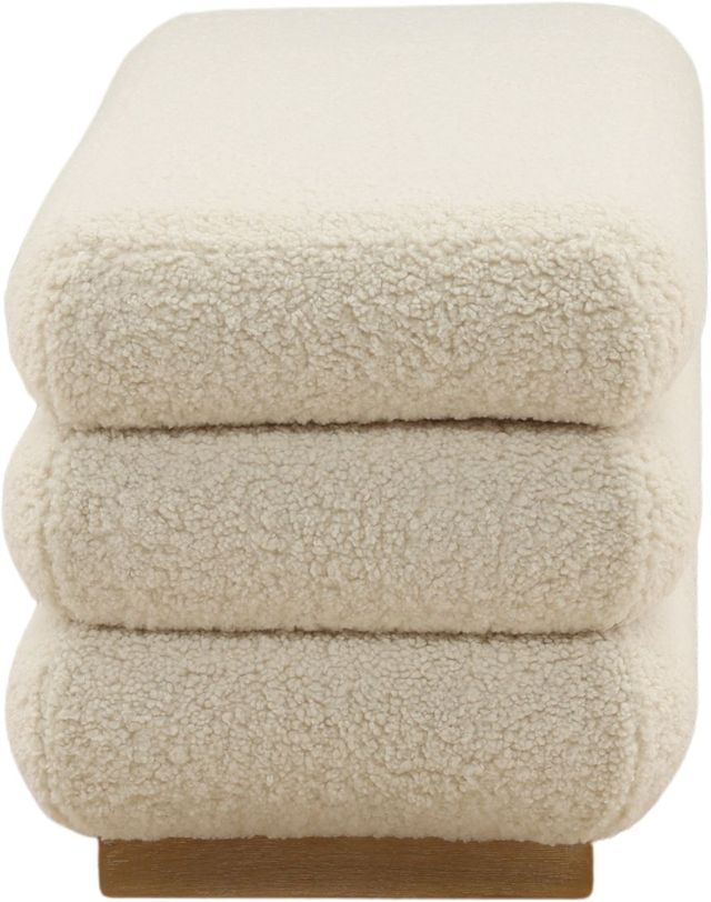 Dovetail Furniture Aura Cream Storage Bench-4