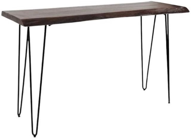 Jofran Inc. Nature's Edge Slate Console Sofa Table with Black Base-0