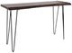Jofran Inc. Nature's Edge Slate Console Sofa Table with Black Base-0