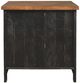 Signature Design by Ashley® Valebeck Light Brown End Table with Rustic Black Base-3