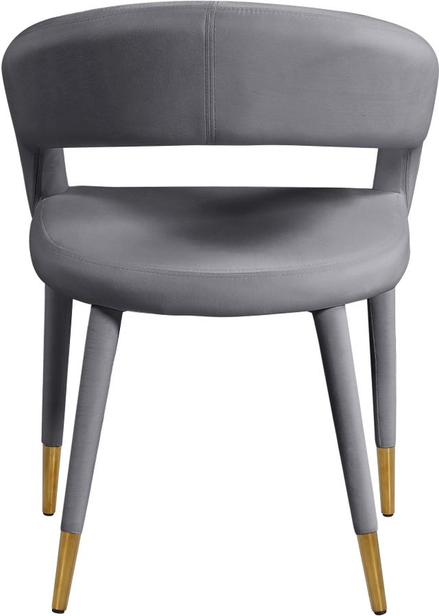 Meridian Furniture Destiny Grey Velvet Dining Chair-2