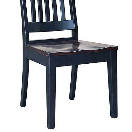 Country View Woodworking Customizable MIYW Dining Side Chair with Blue Frame-1