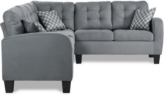 Mazin Furniture Sinclair 2-Piece Gray Reversible Sectional Set-2