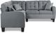 Mazin Furniture Sinclair 2-Piece Gray Reversible Sectional Set-2
