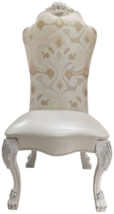 ACME Furniture Dresden 2-Piece Bone White/White Side Chair Set-3