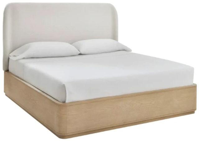Modus Furniture Penny Buff Cream Ash/Oatmeal Queen Upholstered Platform Bed-0