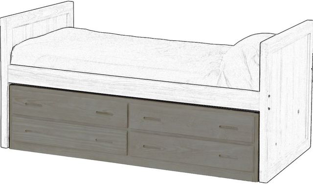 Crate Designs™ Furniture Storm Finish Underbed Unit-0