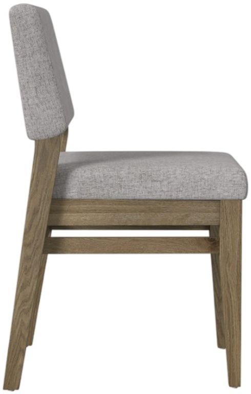 Intercon Flex Gray/Sandbar Oak Upholstered Side Chair-3