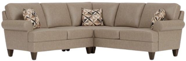 Flexsteel® Customizable Moxy 2-Piece Curved Sock Arm Sectional-0