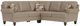 Flexsteel® Customizable Moxy 2-Piece Curved Sock Arm Sectional-0