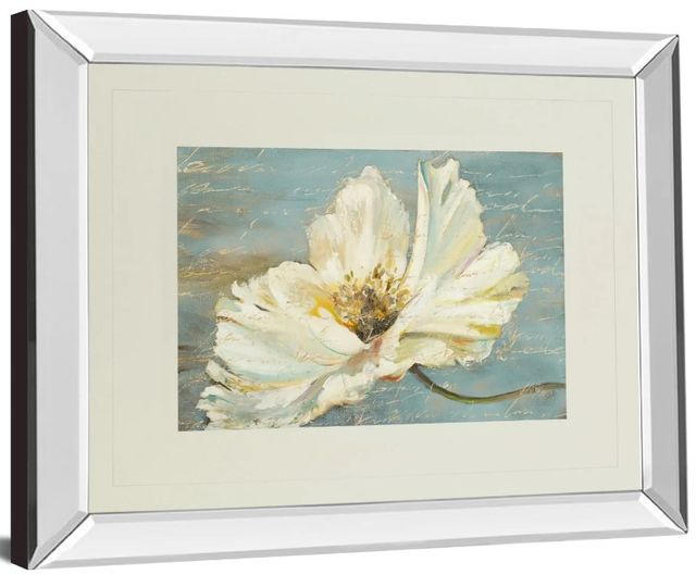 Classy Art White Peony by Patricia Pinto Mirror Framed Wall Art-1