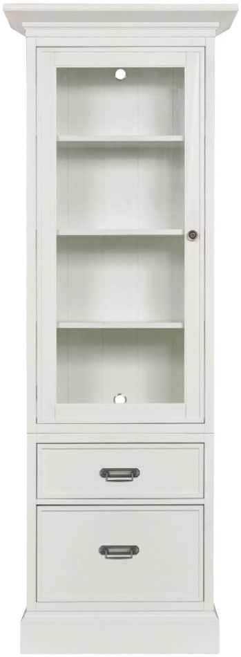 Hammary® Structures White Display Cabinet-1