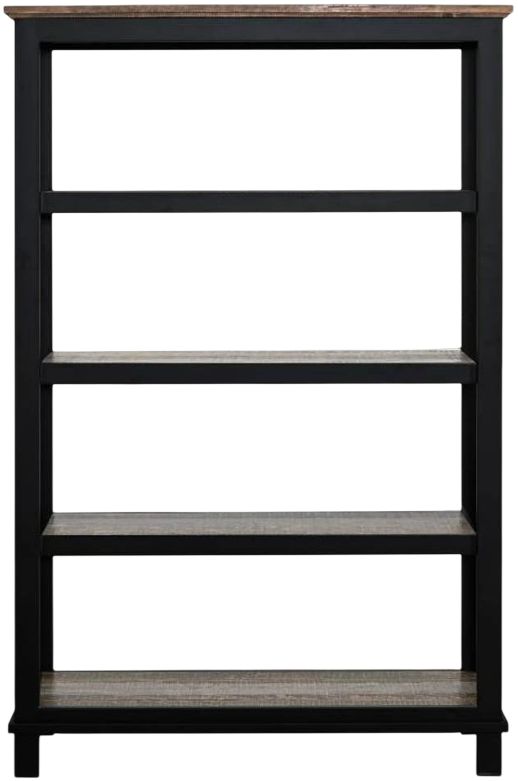 International Furniture Direct Loft Brown Gray Bookcase-2