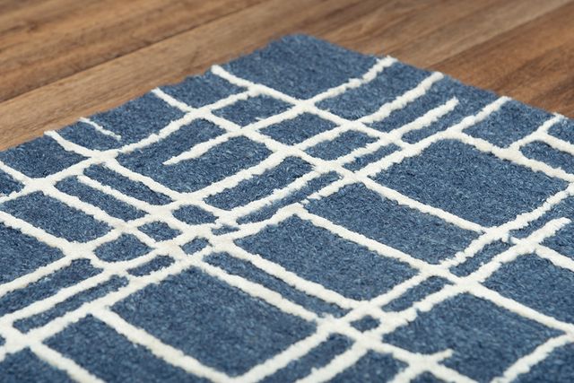 Rizzy Home Jazz Blue 5'x8' Rectangular Rug-3
