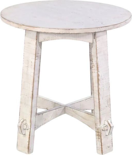 Sunny Designs™ Marina White Sand Round End Table-2