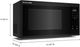 KitchenAid® 1.2 Cu. Ft. Black Countertop Microwave with Inverter Technology-4