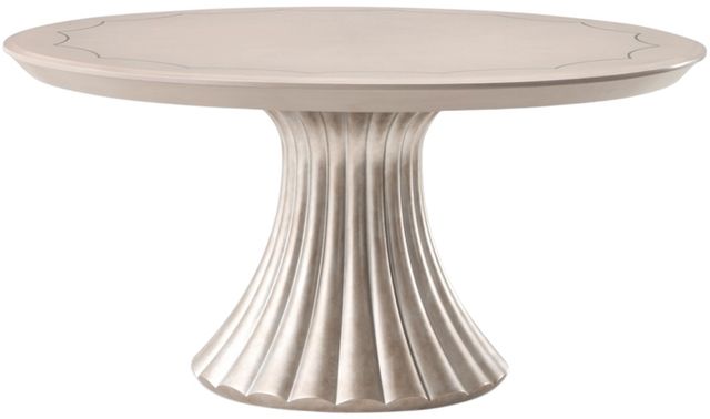 Michael Amini® Fantosini Silver Leaf Round Dining Table-0