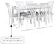 Powell® Starla 7-Piece Gray/White Dining Set-2