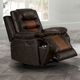New Classic® Home Furnishings Nikko Brown Manual Glider Recliner-1
