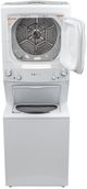GE® Unitized Spacemaker® White Electric Laundry Center, 3.9 Cu. Ft. Washer, 5.9 Cu. Ft. Dryer-1