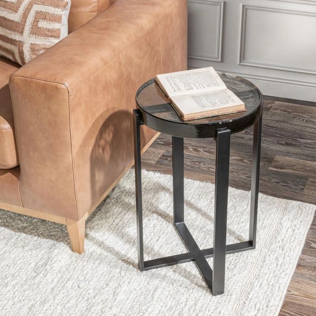 Classic Home Gallie Black End Table-1