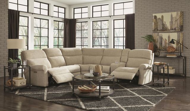 Flexsteel® Davis Power Reclining Sectional with Power Headrests-3